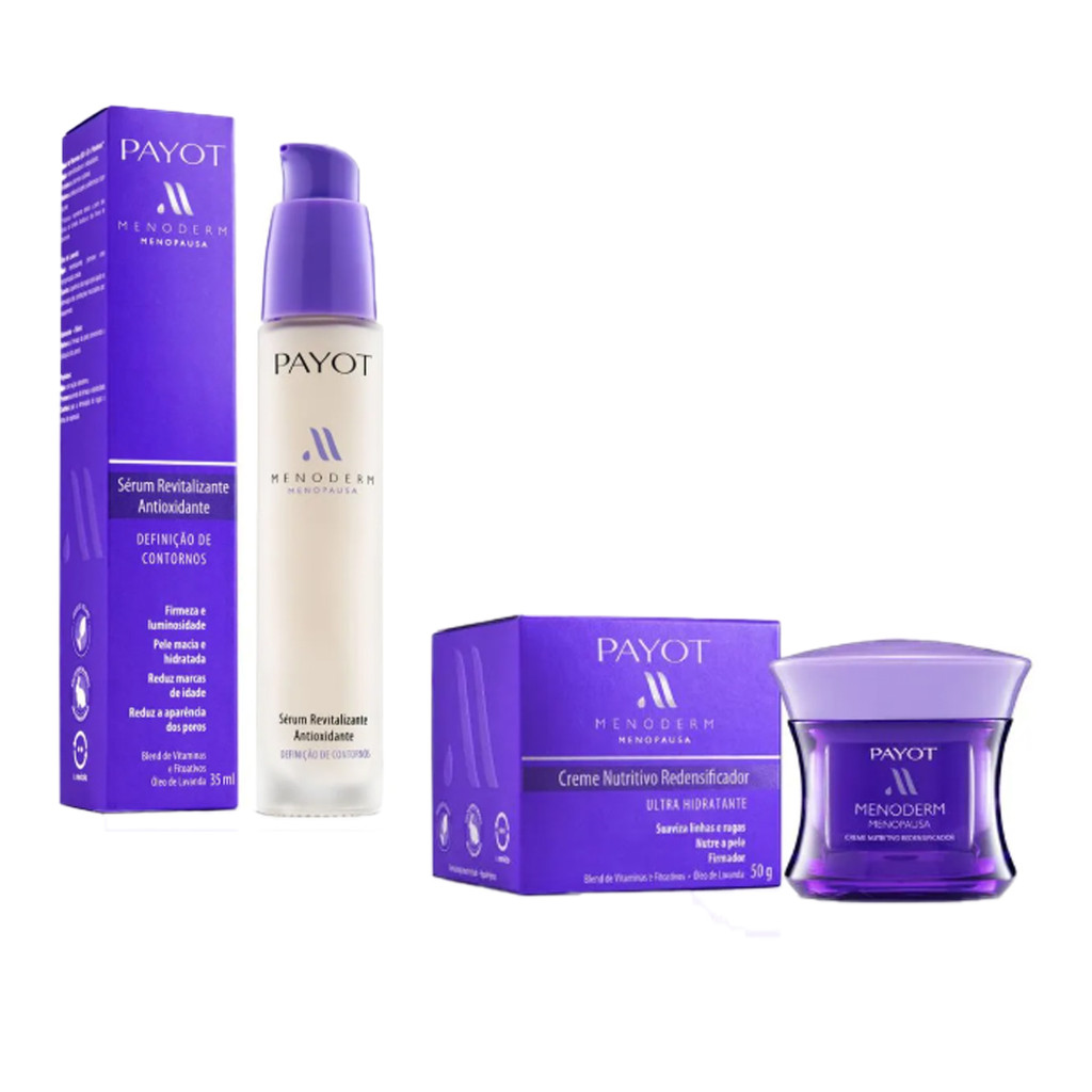 Kit Menopausa Payot Creme Menoderm + Serum Revitalizante | Shopee Brasil