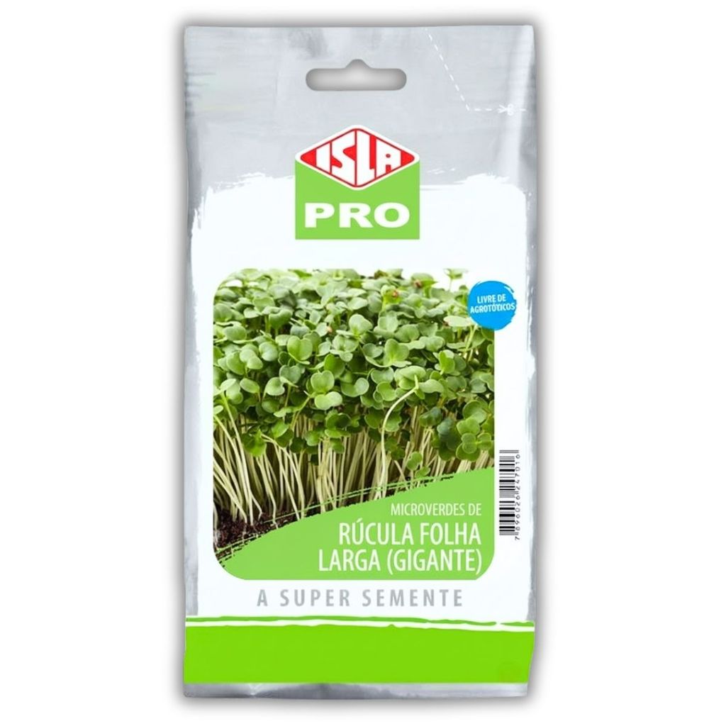 Semente Microverde Rúcula Folha Larga Gigante(100g) ISLA | Shopee Brasil