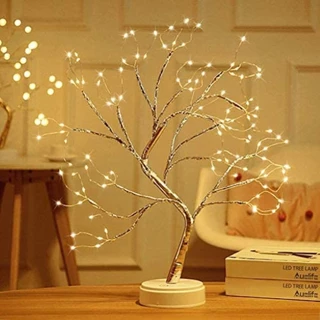 Luz De Árvore De Flor De Cerejeira, Luz De Galho De LED De Árvore De Natal USB, Lâmpada De Árvore De Bonsai
