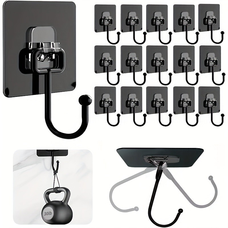 Kit 1/5/10 Ganchos Adesivos Parede Universais Autocolante Cozinha Quarto Banheiro Multi Organizador