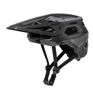 Capacete de Ciclismo Mountain Bike BATFOX Camuflado Preto, Múltiplas Ventilações, Ajustável com Pala