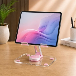 Suporte Acrílico De Mesa Para Tablet Celular 360° B-Max BMG-46