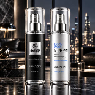 Kit 2 Body Splash Masculino 200ml Cada Perfume Corporal Fragrância Premium Alta Fixação Para Homens