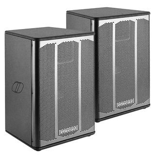 Kit 2 Caixas De Som Ativa E Passiva 12 Polegadas 200W 128dB Oneal KP-1400 Para Igreja Bar Evento