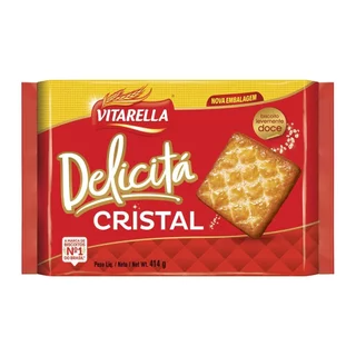 Biscoito Vitarella Delicita Cristal 414g - Embalagem com 24 Unidades em Oferta na Shopee