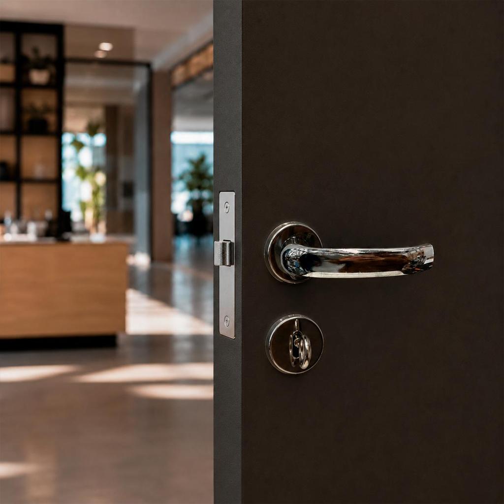 Fechadura de Porta Residencial Externa Roseta 4400 R64 MZ820