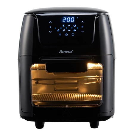 Fritadeira elétrica sem óleo digital Air Fryer 12L 1.700W ARF 1222 Oven Amvox