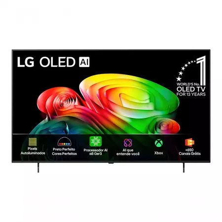 TV Smart LG OLED AI 4K 55 Polegadas Preto Bivolt
