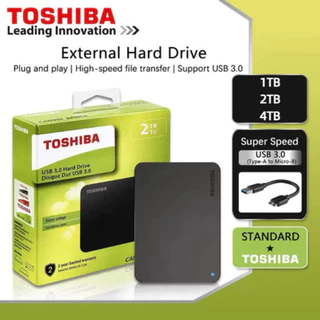 ⚡️ Toshiba⚡️ Disco Rígido Externo HD 1TB/2TB/4TB SSD 1TB USB 3.1 Tipo C Interface De Alta Qualidade[Original💯