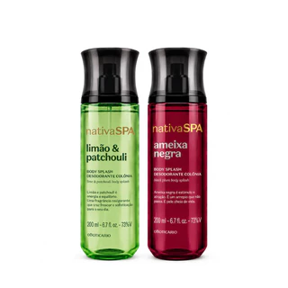 Kit Perfumado Nativa SPA – Ameixa Negra + Limão & Patchouli 200ml