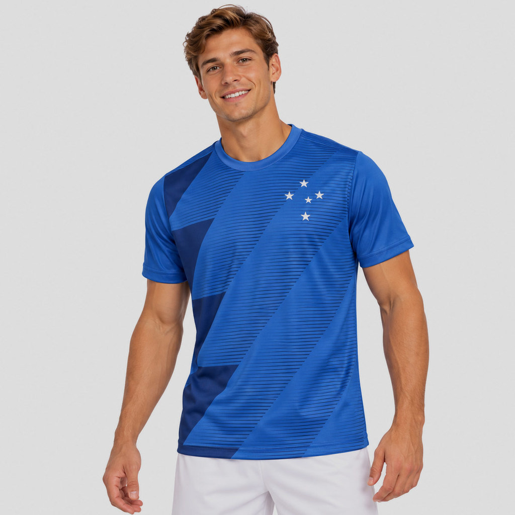 Camisa Cruzeiro Royal Azul | Shopee Brasil