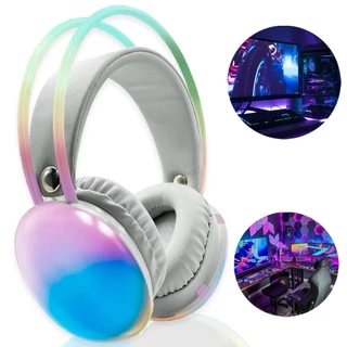 Fone de Ouvido Sem Fio Headset Gamer Bluetooth 5.3 Over-ear com Led RGB Original H'maston SN29