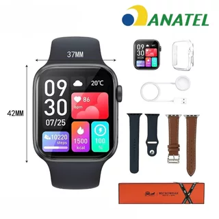Smartwatch W11 Mini 1.85" IP68 ECG NFC ChatGPT Bluetooth Chamadas Tela IPS HD