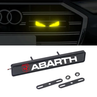 Com Luz LED Grade Dianteira Do Carro Emblema Adesivos Adequados Para ABARTH