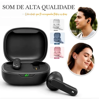 Promoção Relâmpago Fone Wave 300 TWS, Rosa e Mais Cores, com Mic Sem Fio para Jogos e Esportes.
