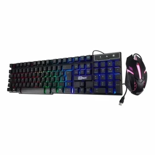 Kit Teclado e Mouse Gamer led Shortcut K8 rainbow MBTech iluminado