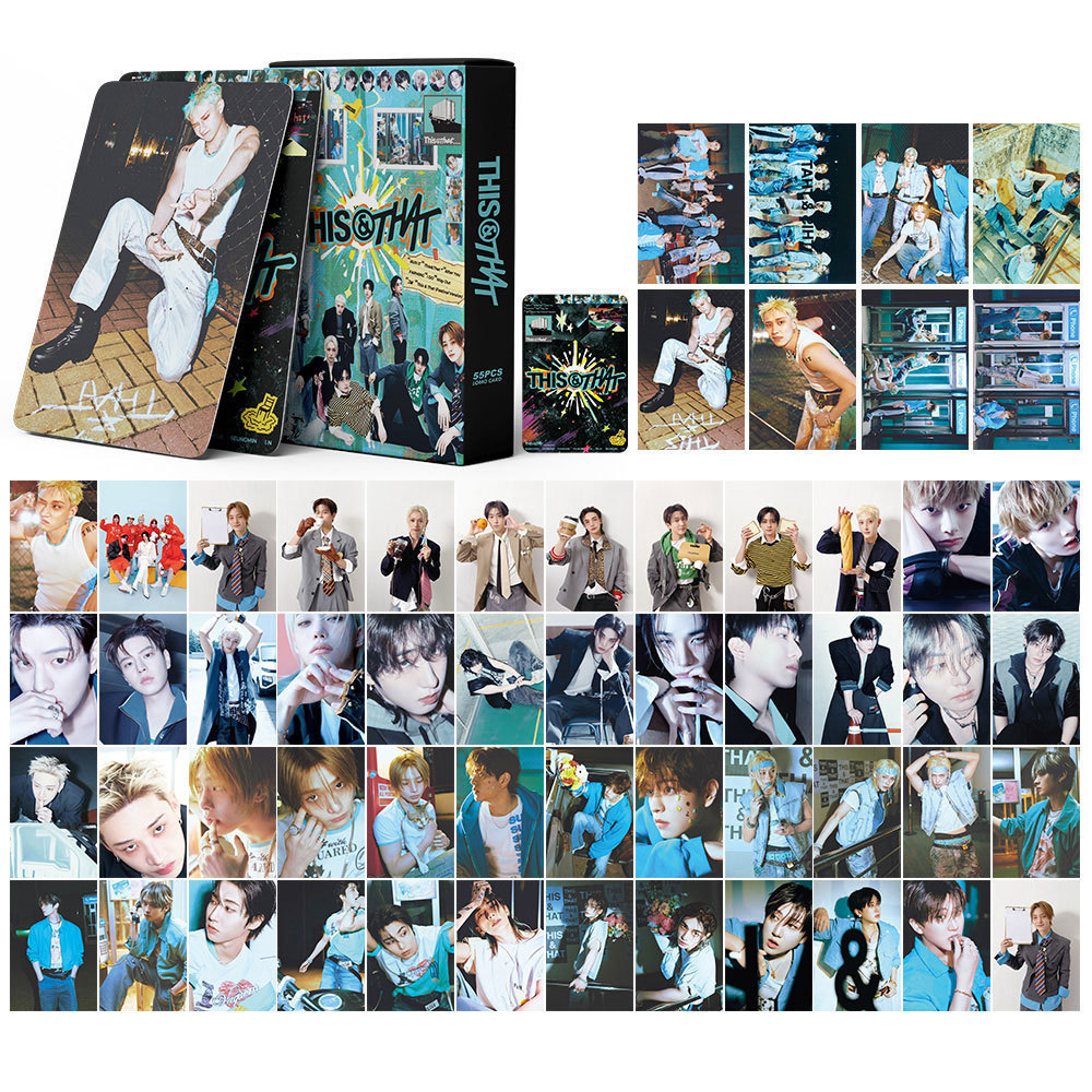 55pcs STRAY KIDS SKZ HOP Lomo Cartões ATE Perder My Breath Magic
