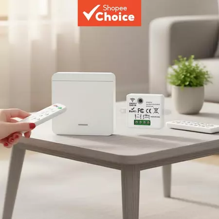 Interruptor Inteligente De Painel De Parede Tipo Axus 86 433 Mhz Sem Fio 1 2 3 Gang De Luz Com Controle RF Para