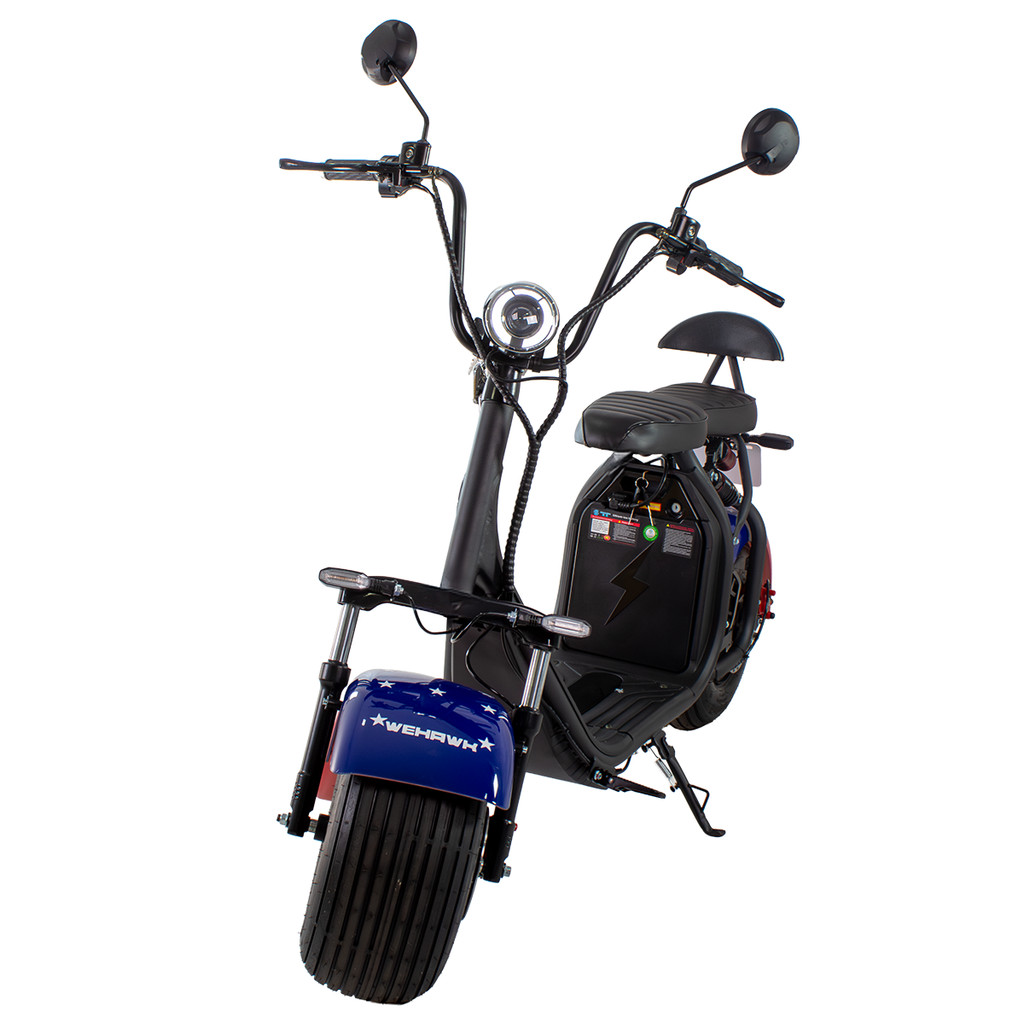Scooter Elétrica WeHawk 1000W WX-10 NB Free | Com Alarme, LED e
