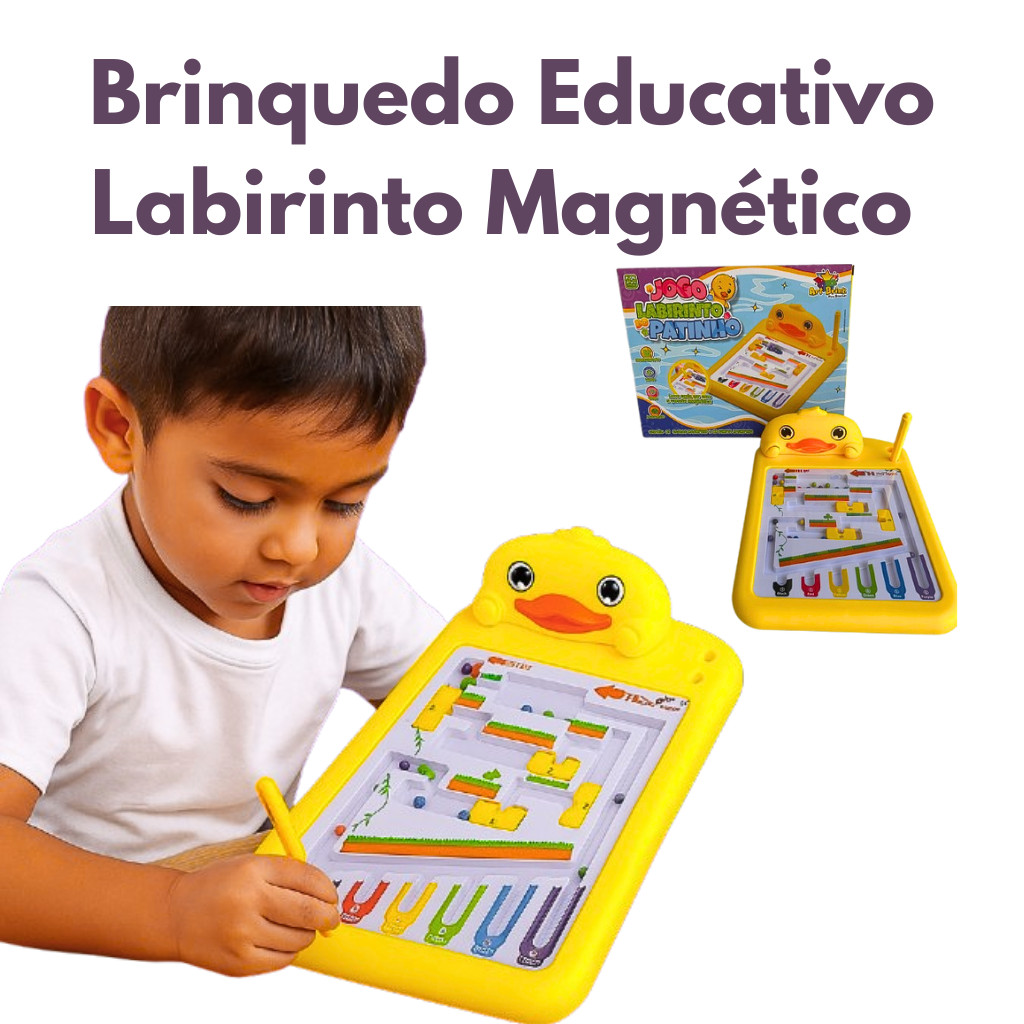 Presente Criativo para Crianças 3-7 Anos Labirinto Magnético Educativo ...