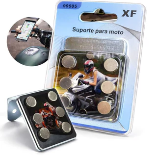 Suporte Magnético de Celular para Moto e Bicicleta Imã Extra Forte 6imas De Fixação MY MONKEY