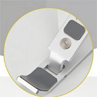 1 Conjuntos Suporte Para Notebook Ajustável Ergonômico Preto E Branco Dobrável Melhor Resfriamento Postura