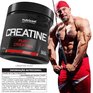 Creatina Monohidratada Pura Nutricost 300g mais eficiência nos treinos