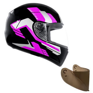 Capacete F-9 HG Match e Viseira Fumê F-9 Fly em Oferta na Shopee