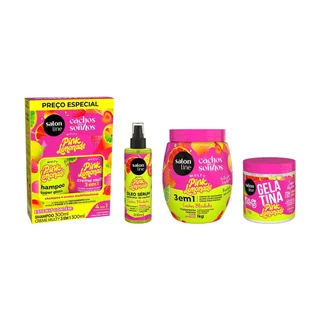 Kit Completo Cachos dos Sonhos Multy Pink Lemonade em Oferta na Shopee