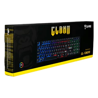 Teclado Gamer Clanm Preto Led Rainbow Cl-tj8313