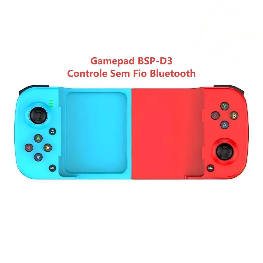BSP-D3 Controle Gamepad Ajustável Telescópico Bluetooth Sem Fio para iOS E Android
