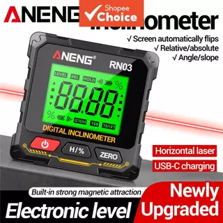 Um Conjunto De Instrumento De Medição A Laser De Função Dupla ANENG RN03, Inspeção De Ângulo De 360 Graus E Calibração