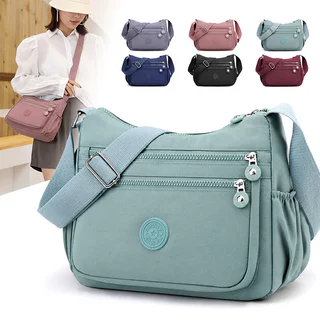 Bolsa Feminina Casual Multifuncional Transversal Bolsa Pequena com Design de Múltiplos Bolsos e Compartimentos
