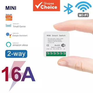 Axus Para Tuya Smart Life 16A WiFi Mini Interruptor Inteligente Módulo De Relé De Automação Residencial Tomada De Contro