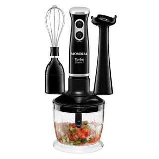 Mixer 3 em 1 Turbo Mondial 350W Preto 127V - M-14 em Oferta na Shopee