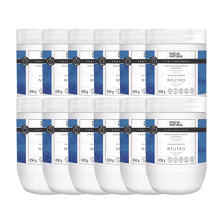 Kit D'Água Natural Creme de Massagem Corporal Hidratação Neutro Caixa Com 12 Potes Contendo 650g em Oferta na Shopee