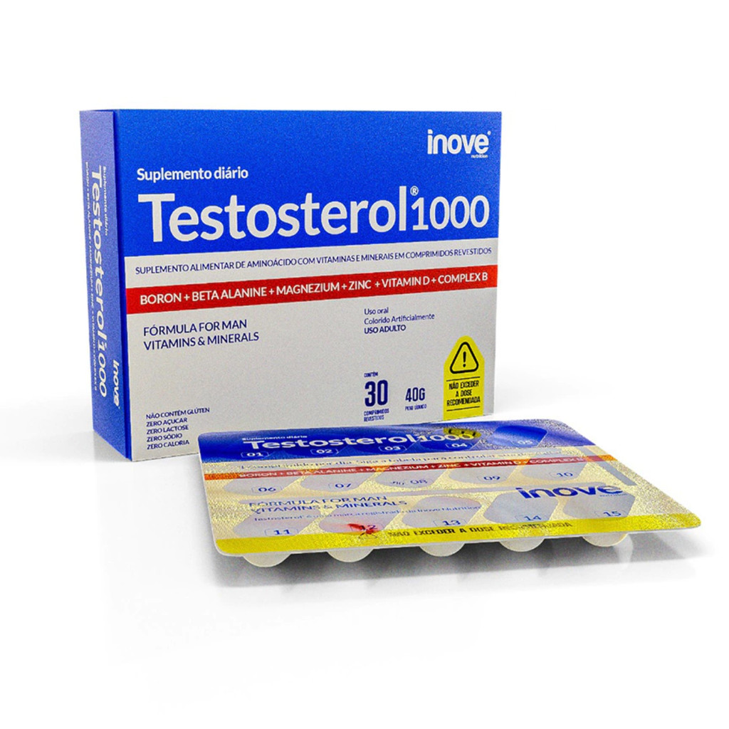 Testosterol 1000 Man Inove Nutrition Suplemento 30 Unidades | Shopee Brasil