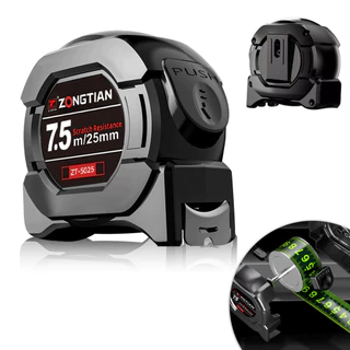 5M/7.5 MetrosTrena Profissional Fita Métrica Fluorescente Com Trava