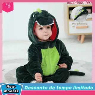Novo Pijama De Dinossauro De Inverno Para Crianças Kigurumi Animal Infantil Costura Licorne Onesie Meninos Meninas Roup em Oferta na Shopee
