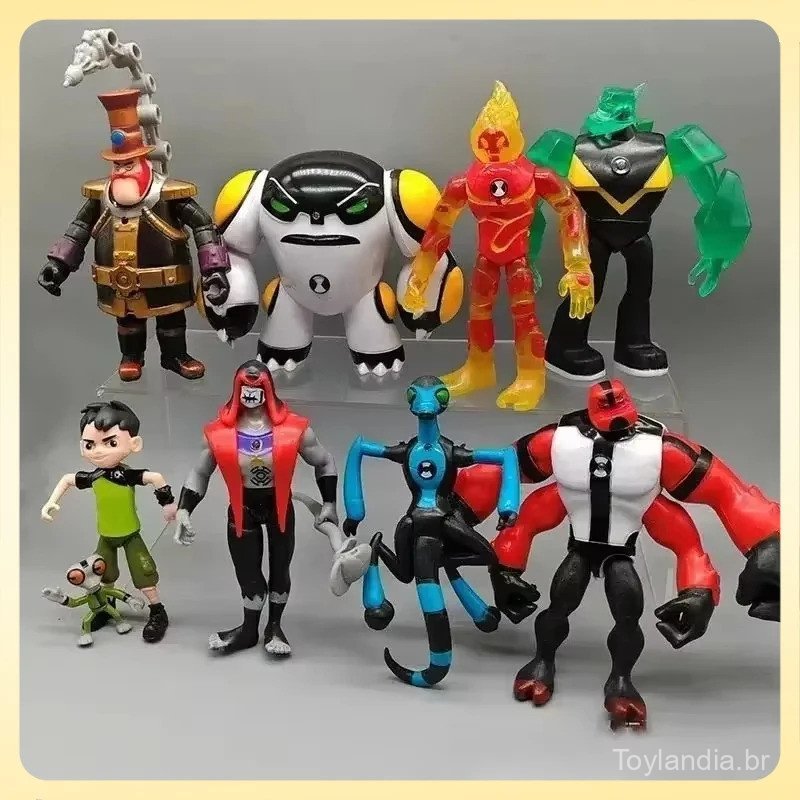 12cm Omnitrix Ben10 Figuras de Ação Ben Tennyson 10 Aliens