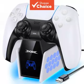 Estação de Carregamento para Controle Dobe para PlayStation 5 Dualsense e Edge Controlls, Estação de Carregamento