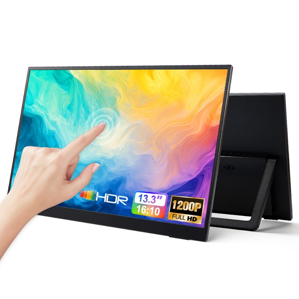 Monitor Portátil Touch 13.3 Mecolour Full HD Preto HDMI Tipo C USB C ...