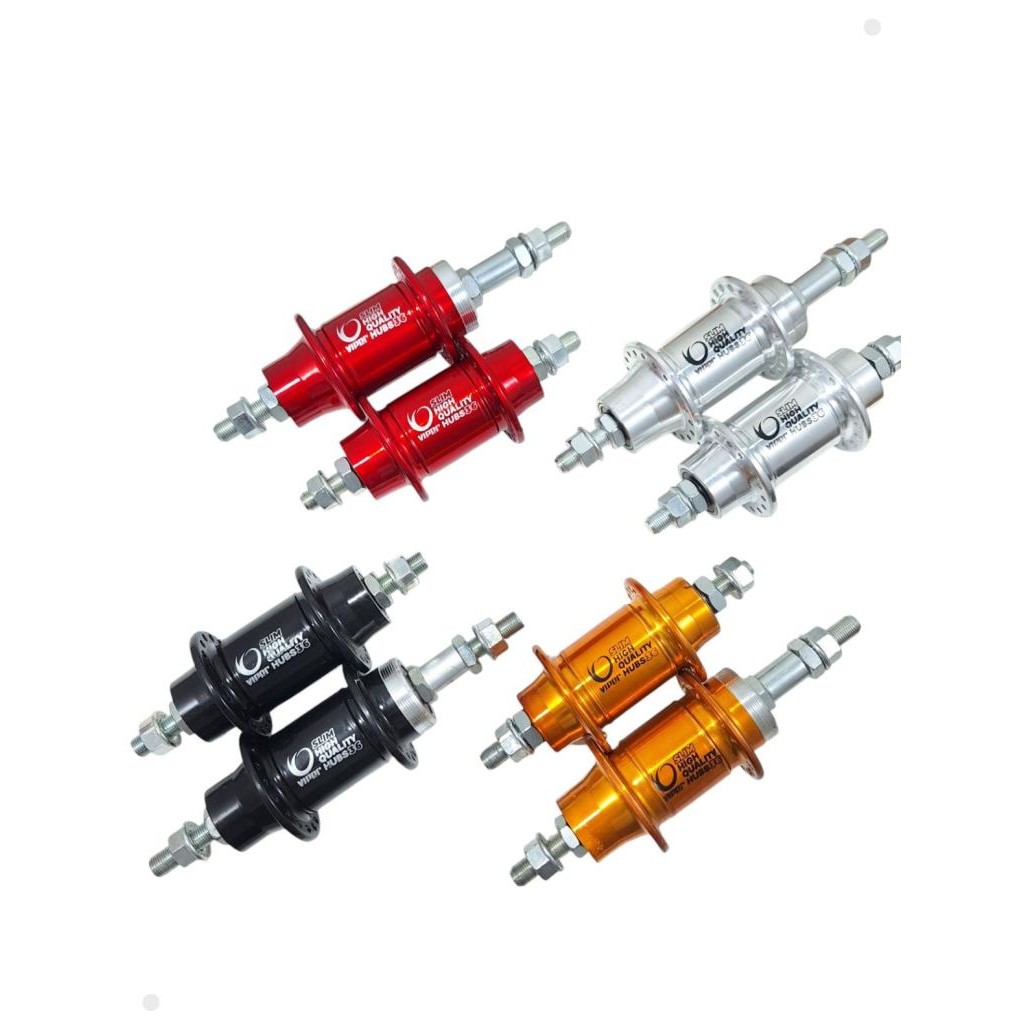 Par Cubo Viper Com Rolamento Rosca Alumínio V-Brake 36 Furos