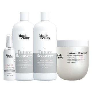 Kit Magic Beauty Future Recovery - Shampoo 1000ml + Condicionador 1000ml + Máscara 500g + Leave-In Shield 120ml em Oferta na Shopee