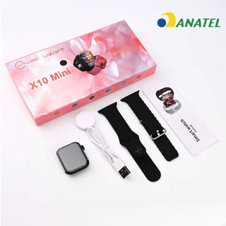 Smartwatch X10 Mini 1.72" Tela Infinita | Chamadas Bluetooth | NFC | Monitor Cardíaco marisa em Oferta na Shopee
