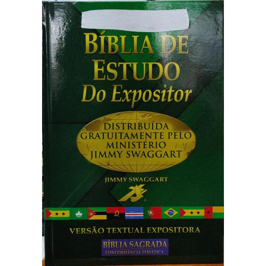 Bíblia de Estudo do Expositor autor Jimmy Swaggart | Shopee Brasil