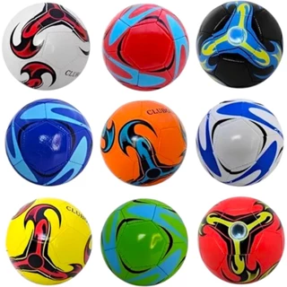 KIT BOLA + BOMBA de Futebol Campo Nº 5 Costurada PVC Cores Variadas a sua escolha Para Treino E Jogo Oficial