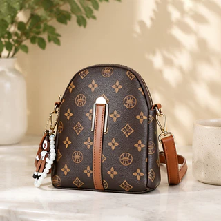TOMI MITO Bolsa ombro pequena estampa vintage leve ideal para celular carteira e acessórios TM9230