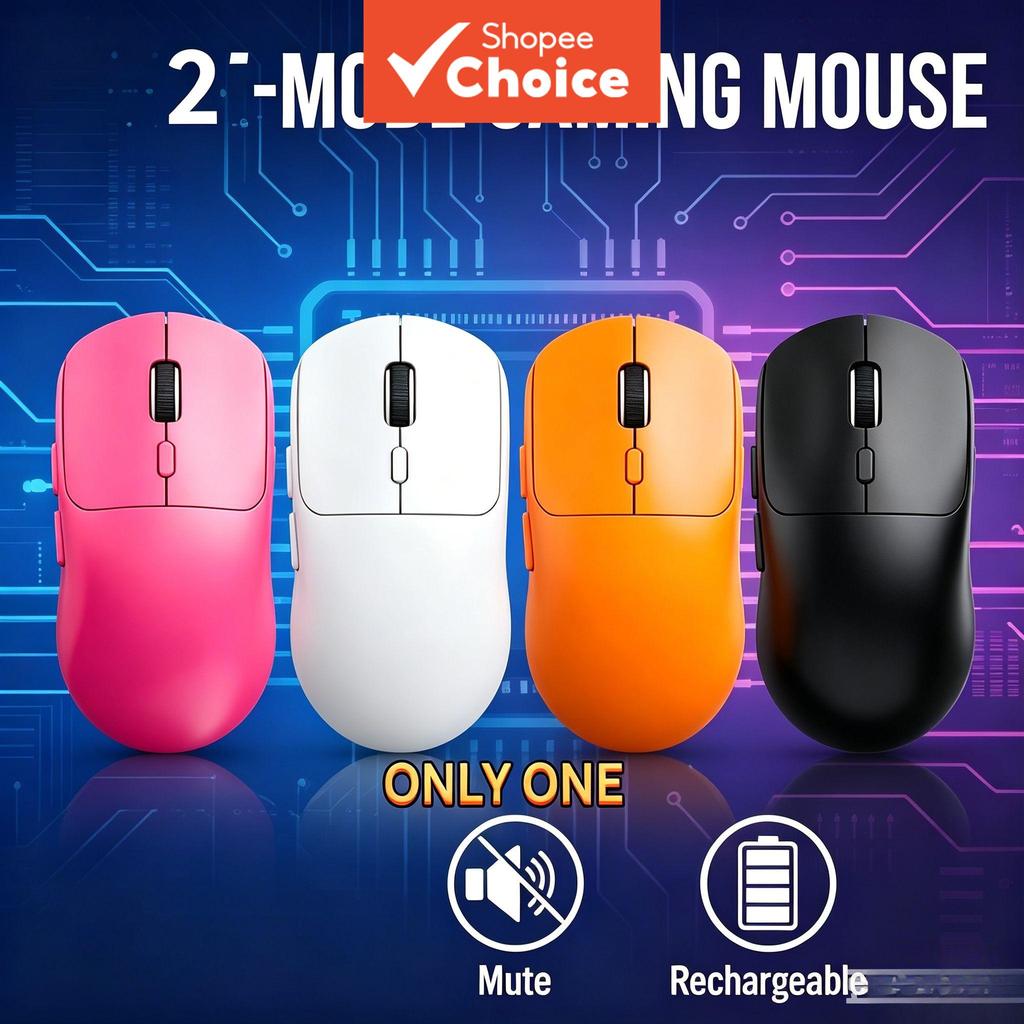 Mouse Para Jogos Sem Fio M348 , 2.4g/bt5.0 , 6400 Dpi Recarregável , 6 ...