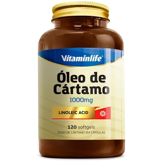 Óleo de Cártamo 1000mg Vitaminlife 120 Cápsulas